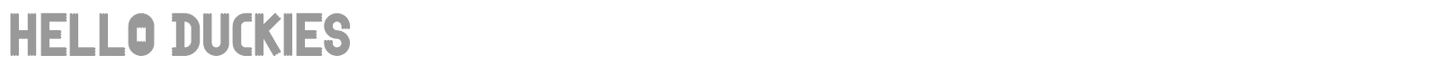 Hello Duckies font preview